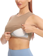 Load image into Gallery viewer, Natural Feelings Nudi Sports Bras for Women Removable Padded Yoga Tank Tops Sleeveless Fitness Workout Crop Tops