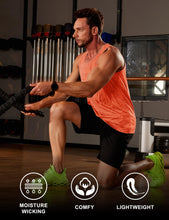 Load image into Gallery viewer, MAGCOMSEN Men's Tank Tops Dry Fit Workout Gym Running Summer Muscle Shirt Swim Athletic Tanks Top Orange