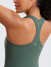 Load image into Gallery viewer, CRZ YOGA Butterluxe Racerback Workout Tank Tops for Women Sleeveless Camisole Gym Athletic Yoga Shirts Dark Forest Green