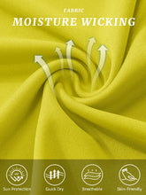 Load image into Gallery viewer, Men's UPF 50 T Shirts Running Shirts Dry Fit Summer Top Tee Cool Active Shirts Short Sleeve Athletic T-Shirts Yellow