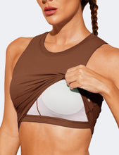 Load image into Gallery viewer, Natural Feelings Nudi Sports Bras for Women Removable Padded Yoga Tank Tops Sleeveless Fitness Workout Crop Tops