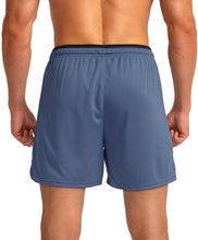 Load image into Gallery viewer, G Gradual Men's Running Shorts with Zipper Pockets Quick Dry Gym Athletic Workout 5" Shorts for Men (Dusty Blue)