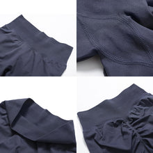 Load image into Gallery viewer, Impact Leggings for Women Seamless Workout Yoga Pants Hidden Scrunch Butt Tummy Control Gym Leggings Mid Low Waist 25" Slate Gray