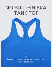 Load image into Gallery viewer, CRZ YOGA Butterluxe Racerback Workout Tank Tops for Women Sleeveless Camisole Gym Athletic Yoga Shirts Sparkle Blue