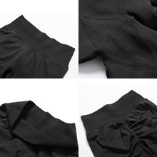 Load image into Gallery viewer, Impact Leggings for Women Seamless Workout Yoga Pants Hidden Scrunch Butt Tummy Control Gym Leggings Mid Low Waist 25" Black