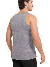 Load image into Gallery viewer, MAGCOMSEN Men's Tank Tops Quick Dry Gym Muscle Workout Athletic Summer Swim Running Tanks Top Light Grey
