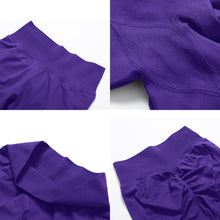 Load image into Gallery viewer, Impact Leggings for Women Seamless Workout Yoga Pants Hidden Scrunch Butt Tummy Control Gym Leggings Mid Low Waist 25" Dark Indigo