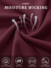 Load image into Gallery viewer, MAGCOMSEN Short Sleeve T Shirt Men UV Protection UPF 50 Shirts Moisture Wicking T Shirts Quick Dry Active Shirts Crew Neck Wine