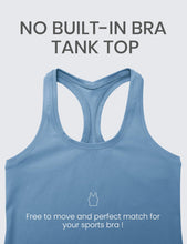 Load image into Gallery viewer, CRZ YOGA Butterluxe Racerback Workout Tank Tops for Women Sleeveless Camisole Gym Athletic Yoga Shirts Universe Blue