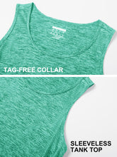 Load image into Gallery viewer, MAGCOMSEN Tank Top Men Dry Fit Lightweight Workout Shirts for Men Gym Muscle Swim Summer Tank Tops Light Green