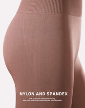 Load image into Gallery viewer, Workout Sets for Women 2 Piece High Waisted Seamless Leggings with Padded Stretchy Sports Bra Sets Yoga Outfit Jogging Gym Clothes(NA007S- Coffee)