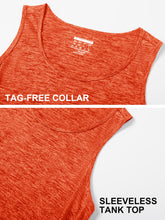 Load image into Gallery viewer, MAGCOMSEN Men's Tank Tops Dry Fit Workout Gym Running Summer Muscle Shirt Swim Athletic Tanks Top Orange
