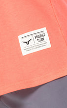 Load image into Gallery viewer, Project Titan Men's Icon Workout Drop Arm Tank Top Cut Off Sleeveless Gym Shirt Sunset Coral