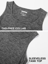 Load image into Gallery viewer, MAGCOMSEN Gym Tank Top Men T Shirts for Men Workout Shirts Sleeveless Athletic Shirts for Men Gym Tank Top Summer Tank Top Tee Dark Grey