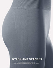 Load image into Gallery viewer, Workout Sets for Women 2 Piece High Waisted Seamless Leggings with Padded Stretchy Sports Bra Sets Yoga Outfit Jogging Gym Clothes(NA007L- Grey)