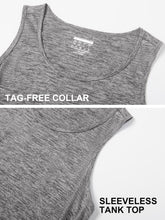 Load image into Gallery viewer, MAGCOMSEN Men's Tank Tops Quick Dry Gym Muscle Workout Athletic Summer Swim Running Tanks Top Light Grey