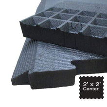 Load image into Gallery viewer, 2' x 2' Shok-Lok Interlocking Rubber Floor Mat - The Home Fitness Corp
