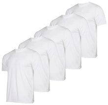 Load image into Gallery viewer, Men's Quick Dry Fit Dri-Fit Short Sleeve Active Wear Training Athletic Essentials Crew T-Shirt Fitness Gym Wicking Tee Workout Casual Sports Running Tennis Exercise Undershirt Top - 5 Pack,-Set 9,S