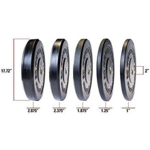 Load image into Gallery viewer, 260lb. Chicago Extreme Bumper Plate Set Olympic Weight Set - The Home Fitness Corp