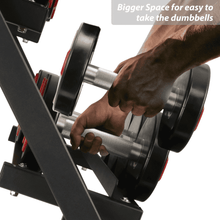Load image into Gallery viewer, 3-Tier Dumbbell Rack Stand Gym Weights - The Home Fitness Corp