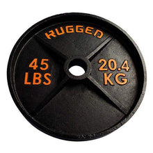 Load image into Gallery viewer, 300 lb. Rugged Deep Dish Olympic Plate Set with Bar - The Home Fitness Corp