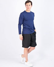 Load image into Gallery viewer, 4 Pack:Mens Long Sleeve T-Shirt Workout Clothes Quick Dry Fit Gym Tee Shirt Athletic Active Performance Casual Moisture Wicking Exercise Clothing Running Cool Sport Training Undershirt Top-Set 7-S
