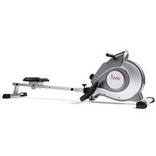 Load image into Gallery viewer, Sunny Health &amp; Fitness Magnetic Rowing Machine Rower with LCD Monitor
