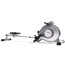 Load image into Gallery viewer, Sunny Health & Fitness Magnetic Rowing Machine Rower with LCD Monitor