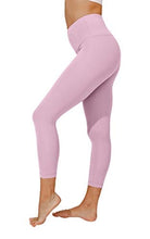 Load image into Gallery viewer, Yogalicious High Waist Ultra Soft Lightweight Capris - High Rise Yoga Pants - Purple Luster Nude Tech - XS