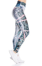 Load image into Gallery viewer, Drakon Leggings Women´s Activewear Workout Pants Printed Compression Pants Yoga Tights White-red
