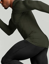 Load image into Gallery viewer, ATHLIO Men's UPF 50+ Long Sleeve Compression Shirts, Water Sports Rash Guard Base Layer, Athletic Workout Shirt, 3pack Black/Navy/Hunter Green