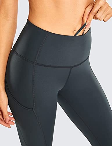 CRZ YOGA Womens Brushed Naked Feeling Workout Leggings 25 - High Waisted  Gym Athletic Tummy Control Yoga Pants with Pockets