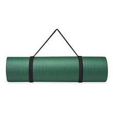 Load image into Gallery viewer, Gaiam Essentials Thick Yoga Mat Fitness & Exercise Mat with Easy-Cinch Carrier Strap, Green, 72"L X 24"W X 2/5 Inch Thick