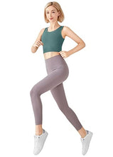 Load image into Gallery viewer, High Neck Sports Bra for Women Longline Low Back Sports Bras Medium Impact Padded Workout Crop Tops for Yoga Gym