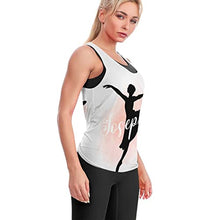 Load image into Gallery viewer, Custom Womens Tank Tops Personalized Workout Shirts Dance Running Active Gym Tops
