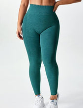 Load image into Gallery viewer, YEOREO Womens Amplify Leggings High Waisted Seamless Scrunch Legging Active Running Yoga Pant
