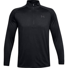 Load image into Gallery viewer, Under Armour Men’s Tech 2.0 ½ Zip Long Sleeve, Black (001)/Black 4X-Large Tall
