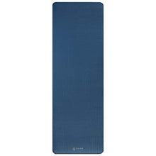 Load image into Gallery viewer, Gaiam Essentials Thick Yoga Mat Fitness & Exercise Mat with Easy-Cinch Carrier Strap, Navy, 72"L X 24"W X 2/5 Inch Thick