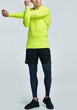 Load image into Gallery viewer, ATHLIO Men's UPF 50+ Long Sleeve Compression Shirts, Water Sports Rash Guard Base Layer, Athletic Workout Shirt, 3pack Camo Black/Navy/Neon