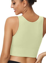 Load image into Gallery viewer, High Neck Sports Bra for Women Longline Full Coverage Sports Bras Medium Impact Padded Workout Crop Tops for Yoga Gym