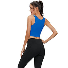 Load image into Gallery viewer, High Neck Sports Bra for Women Longline Full Coverage Sports Bras Medium Impact Padded Workout Crop Tops for Yoga Gym