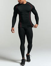 Load image into Gallery viewer, ATHLIO Men's UPF 50+ Long Sleeve Compression Shirts, Water Sports Rash Guard Base Layer, Athletic Workout Shirt, 3pack Utility Camo Black/Black/Neon