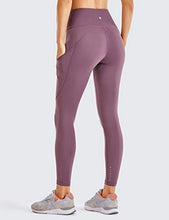 Load image into Gallery viewer, CRZ YOGA Women's Naked Feeling Workout Leggings 25 Inches - High Waisted Yoga Pants with Side Pockets Antique Bark