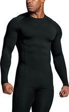 Load image into Gallery viewer, ATHLIO Men's UPF 50+ Long Sleeve Compression Shirts, Water Sports Rash Guard Base Layer, Athletic Workout Shirt, 3pack Black/Blue/Red