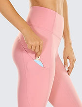 Load image into Gallery viewer, CRZ YOGA Women's Naked Feeling Workout Leggings 25 Inches - High Waisted Yoga Pants with Side Pockets The Heartbeat Powder