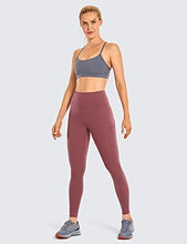 Load image into Gallery viewer, CRZ YOGA Women's Naked Feeling Workout Leggings 25 Inches - High Waisted Yoga Pants with Side Pockets Sepia