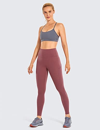 CRZ YOGA Women's Naked Feeling Workout Leggings 25 Inches - High Waisted Yoga  Pants with Side Pockets Sepia – The Home Fitness Corp