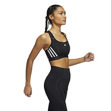 Load image into Gallery viewer, adidas Women&#39;s Standard Training Medium Support 3 Stripes Bra, Black/White, Large DD
