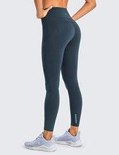 Load image into Gallery viewer, CRZ YOGA Women's Naked Feeling Workout Leggings 25 Inches - High Waisted Yoga Pants with Side Pockets Dark Green