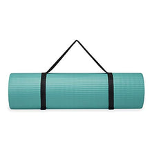 Load image into Gallery viewer, Gaiam Essentials Thick Yoga Mat Fitness & Exercise Mat With Easy-Cinch Carrier Strap, Teal, 72"L X 24"W X 2/5 Inch Thick